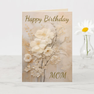 Tarjeta Shabby Chic Happy Birthday Lace Forget Me Not
