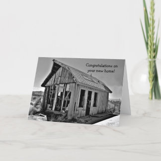 Tarjeta Shack graciosas felicitaciones a la nueva casa