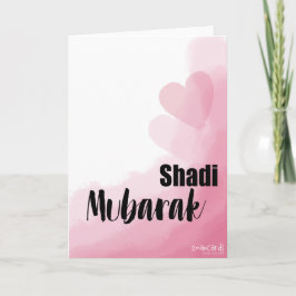 Tarjeta Shadi Mubarak - Corazones Rosas