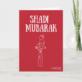 Tarjeta Shadi Mubarak Rojo