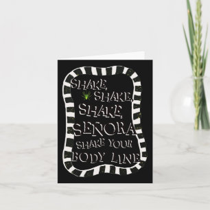 Tarjeta Shake Senora Funny Halloween