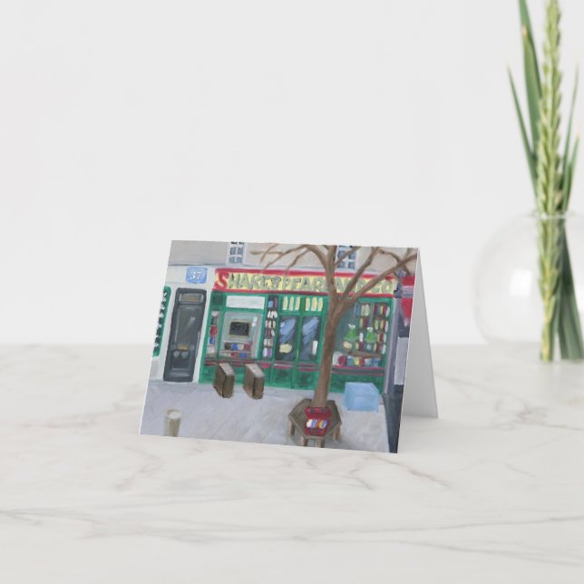 TARJETA SHAKESPEARE Y COMPANY PARÍS NOTECARD (Anverso)