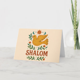 Tarjeta Shalom Paloma Paz Tierra
