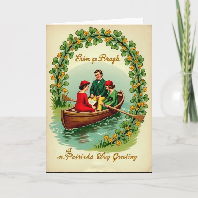 Tarjeta Shamrock Arch St Patricks Card (Anverso)