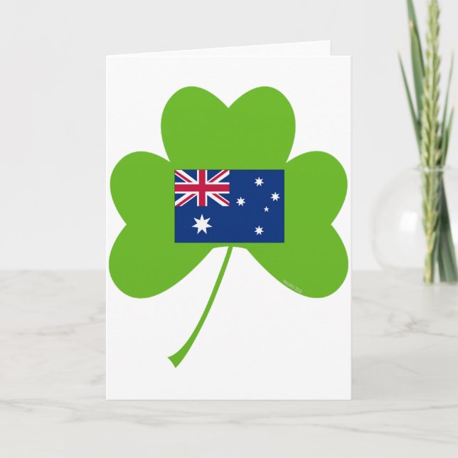 Tarjeta Shamrock-Australia (Anverso)
