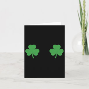 Tarjeta Shamrock Breast Irish S St Patricks Day St Pattys