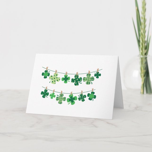 Tarjeta Shamrock Clothesline (Anverso)