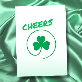 Tarjeta Shamrock Clover Irish Ireland Saluda Todo El Propó