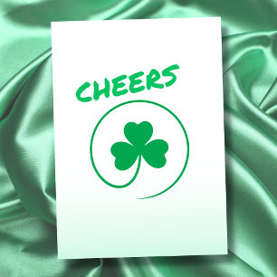 Tarjeta Shamrock Clover Irish Ireland Saluda Todo El Propó