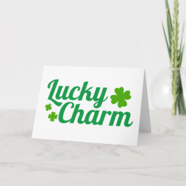 Tarjeta Shamrock en el Día de San Patricio