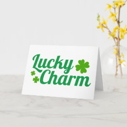 Tarjeta Shamrock en el Día de San Patricio