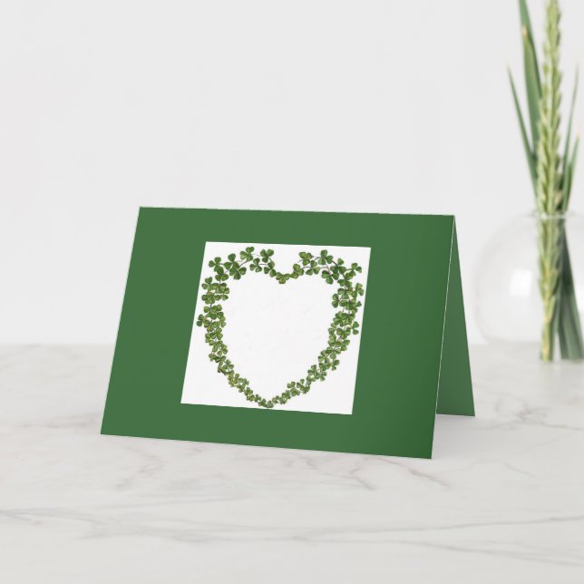 Tarjeta Shamrock Heart (Anverso)