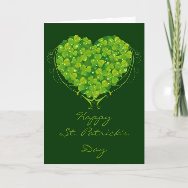 Tarjeta Shamrock Heart (Anverso)