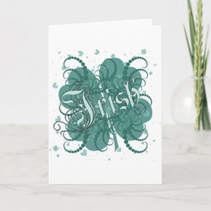 Tarjeta Shamrock irlandés