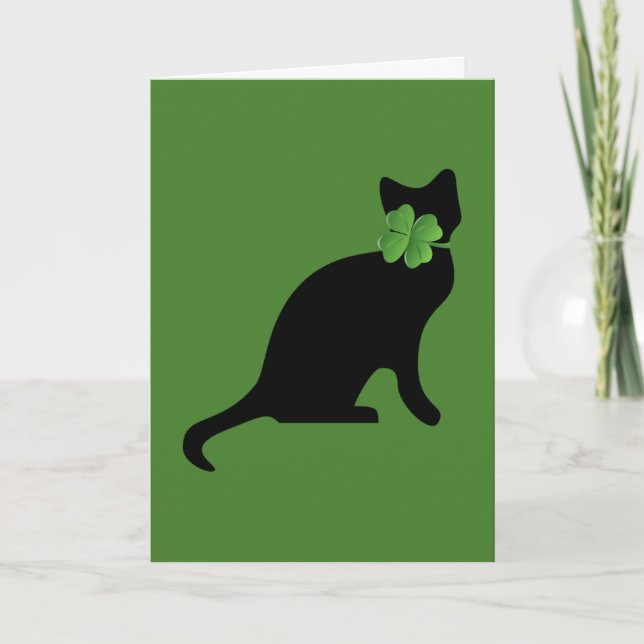 Tarjeta Shamrock Kitty (Anverso)