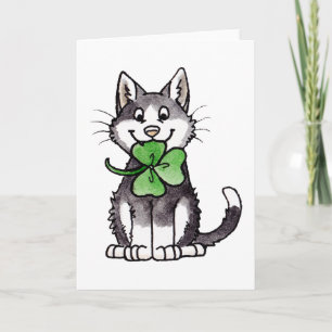 Tarjeta Shamrock Kitty