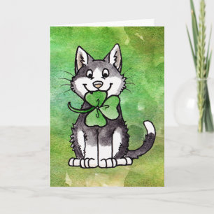 Tarjeta Shamrock Kitty