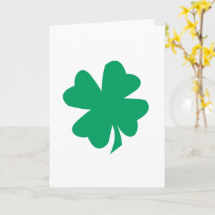 Tarjeta Shamrock Leaf St Patrick's Day 2025 Green Irish