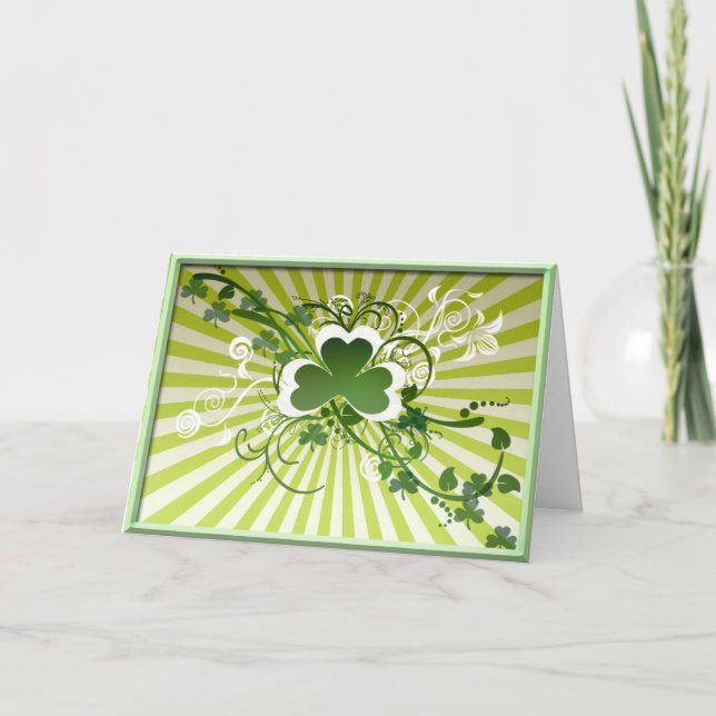 Tarjeta Shamrock luck (Anverso)