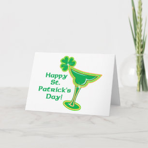 Tarjeta Shamrock Margarita con saludo