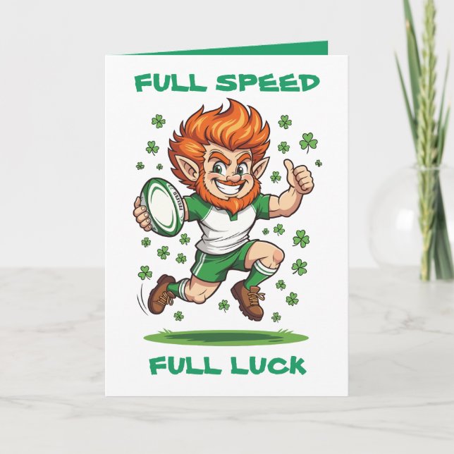 Tarjeta Shamrock Sprint Match Day Magic St Patricks Weeken (Anverso)