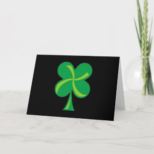 Tarjeta Shamrock verde