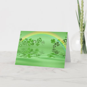 Tarjeta Shamrock verde