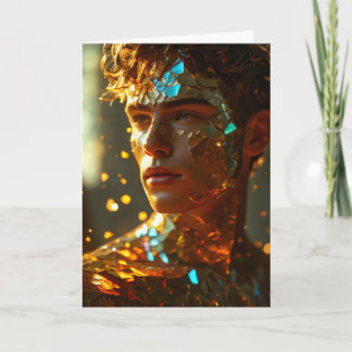 Tarjeta Shards of Beauty Hot Guy Greetings Card