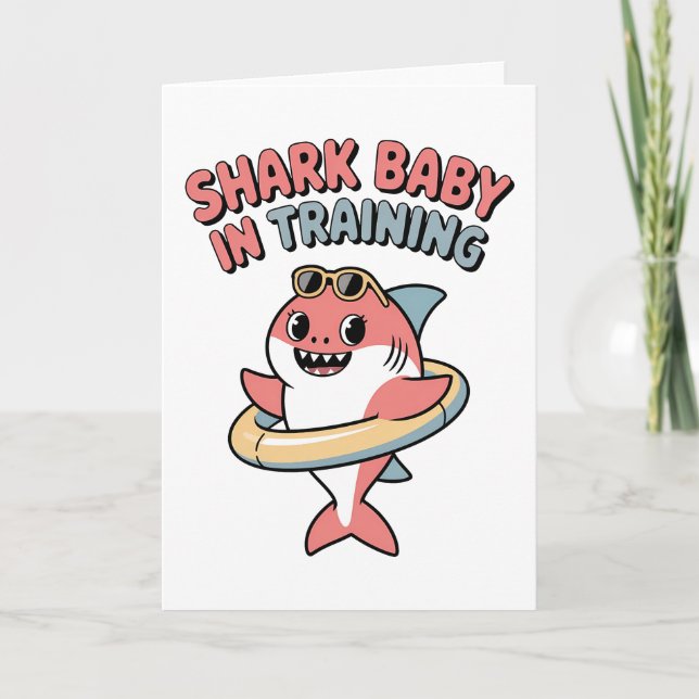 Tarjeta Shark Baby in Training | Kids (Anverso)