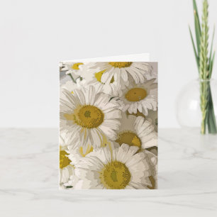 Tarjeta Shasta Daisies Blank Notecard