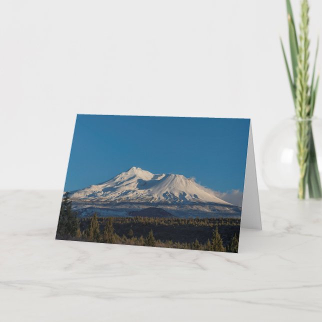 TARJETA SHASTA DE MONTAJE CON CABALLO Y RIDER (Anverso)
