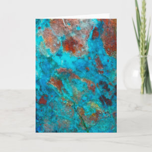 Tarjeta Shattuckite azul