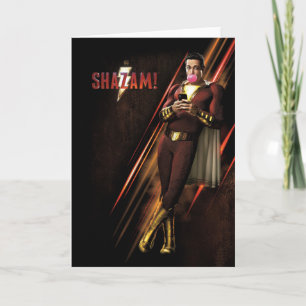Tarjeta ¡SHAZAM! chicle que sopla del   Shazam
