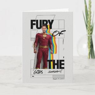 Tarjeta ¡SHAZAM! Furia de los dioses   Arte estilo álbum r