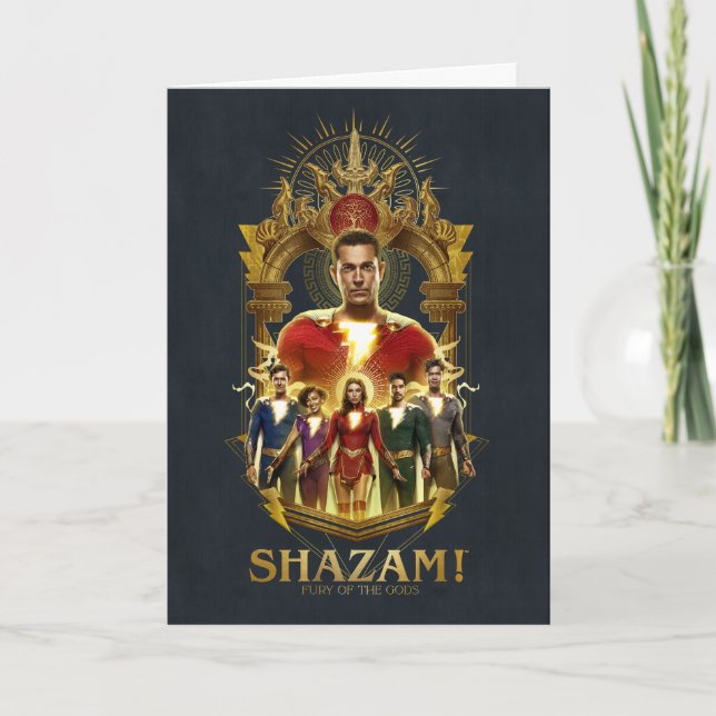 Tarjeta ¡SHAZAM! Furia de los dioses | Marco humedal de SH (Anverso)