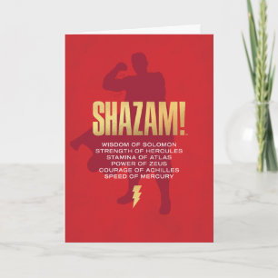 Tarjeta ¡SHAZAM! Furia de los dioses   Silueta flexible