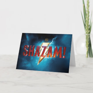 Tarjeta ¡SHAZAM! | Logotipo teatral