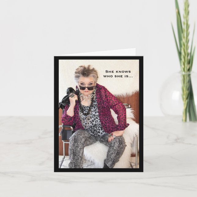 Tarjeta She Know Who She Is  (Anverso)