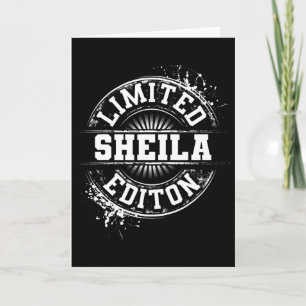 Tarjeta Sheila Edición Limitada Divertido Nombre Personali