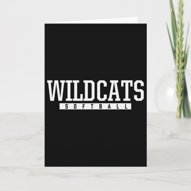 Tarjeta Shelby County Wildcats Softll Hs  (Anverso)