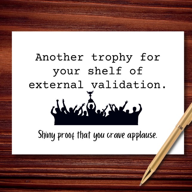 Tarjeta Shelf of External Validation Felicitaciones (Subido por el creador)