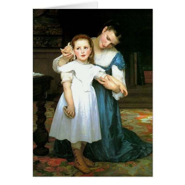 Tarjeta "Shell" William-Adolphe Bouguereau Blank (Frente)
