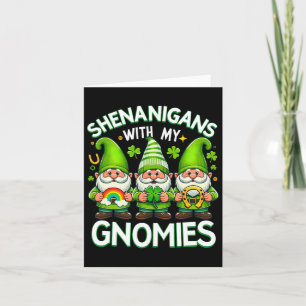 Tarjeta Shenaniganes Con Mis Gnomies St Patricks Day Gnome