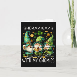 Tarjeta Shenanigans con mi Gnomies St Patricks Day Gnome