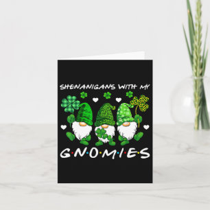Tarjeta Shenanigans St Patricks Day Gnomes Family Boys Gir