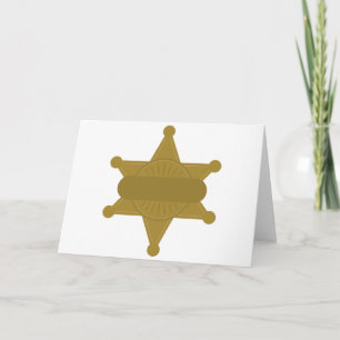 Tarjeta Sheriff Badge