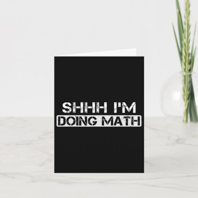 Tarjeta Shhh estoy haciendo entrenamiento para construir e (Anverso)