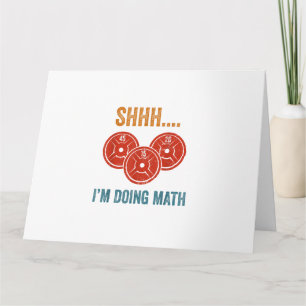 Tarjeta Shhhh Estoy Haciendo Matemáticas Levantador de Pes