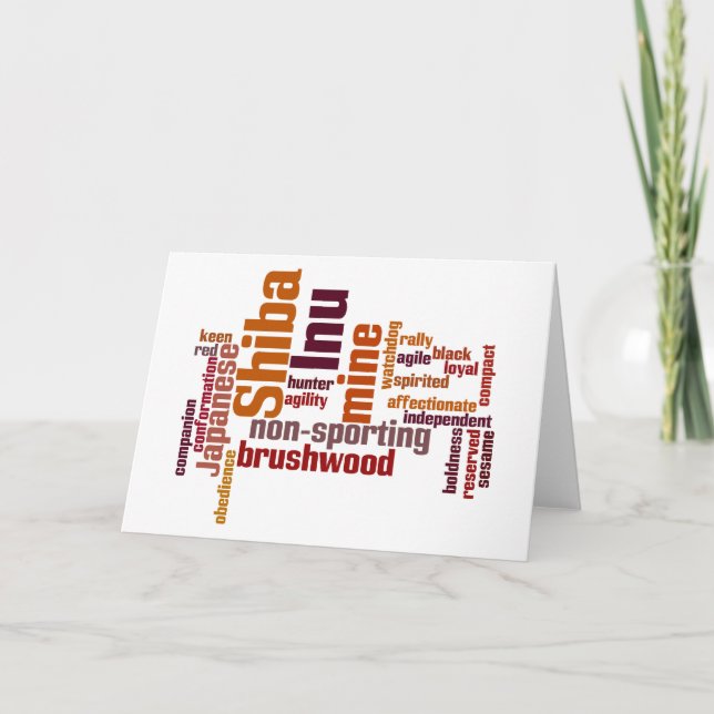 Tarjeta Shiba Inu (Anverso)
