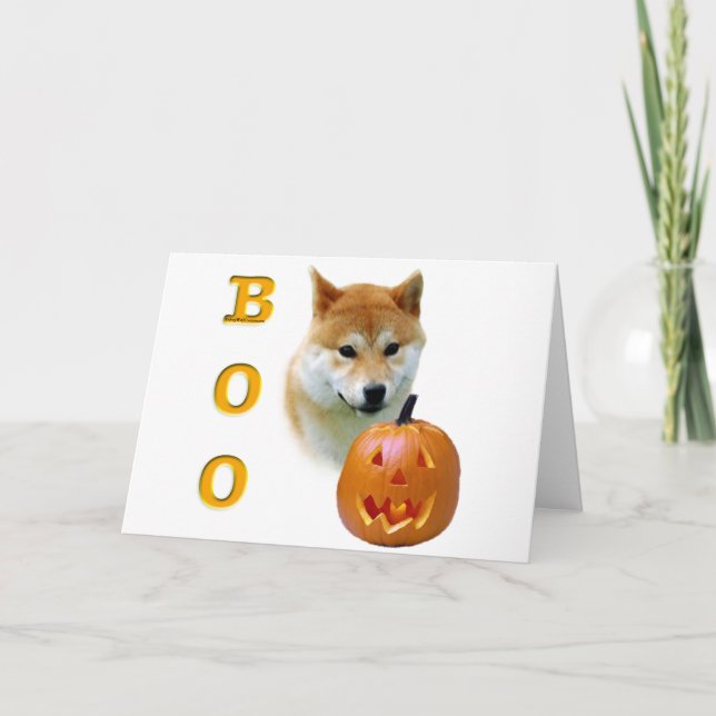 Tarjeta Shiba Inu Boo (Anverso)